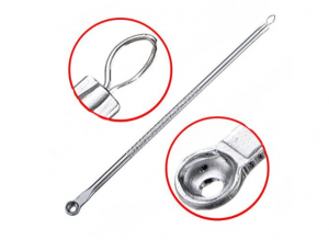 2pcs Silver Stainless Blackhead Acne Blemish Extractor Remover Tool Hot